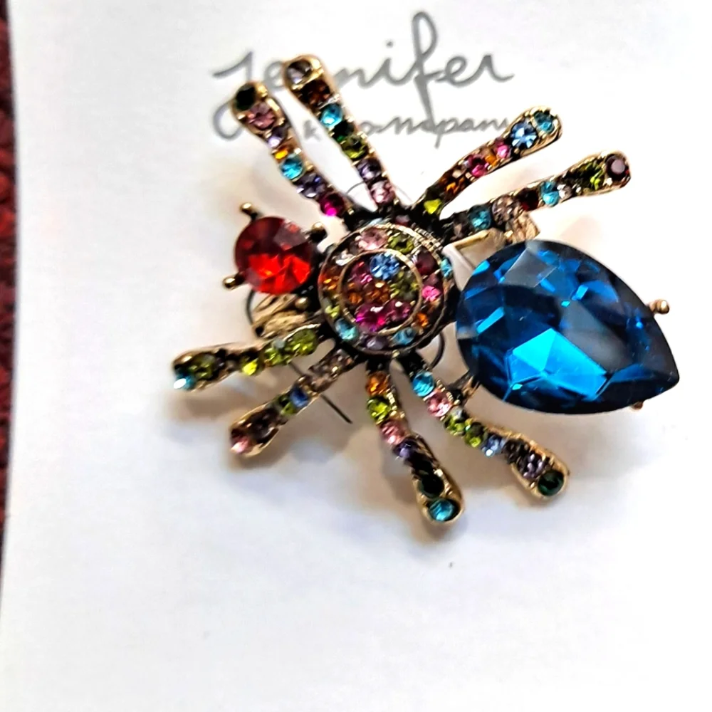 Rainbow spider broche - Picture 1 of 2